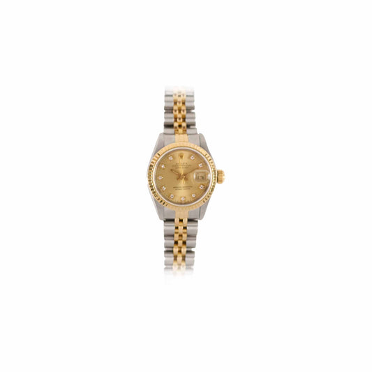 Rolex Datejust 26mm Two Toned with Diamonds Dial Watch - photo 1
