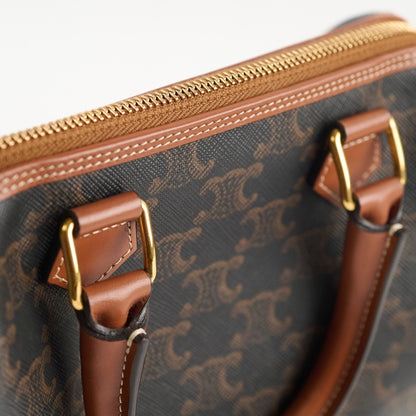 Celine Small Boston Triomphe Brown - photo 4