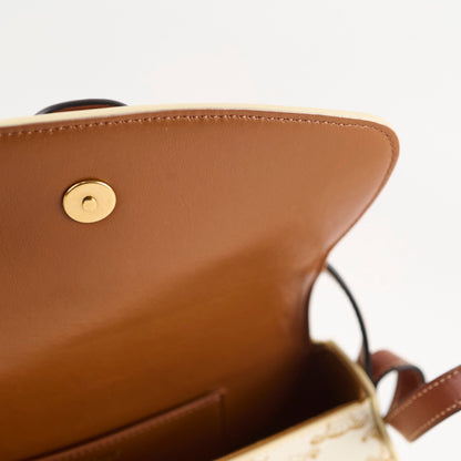 Celine Triomphe Tabou Canvas Clutch with Strap White/Tan - photo 6