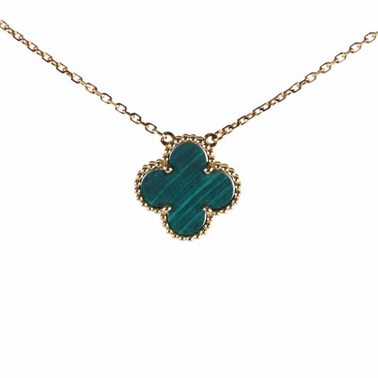 Van Cleef & Arpels Vintage Alhambra Malachite Necklace - photo 1
