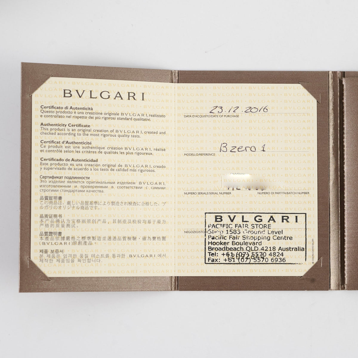 Bvlgari B.Zero1 3 Band Ring Size 53 - photo 6