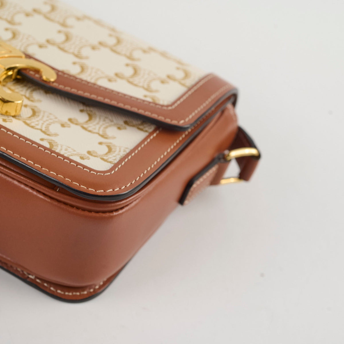 Celine Teen Canvas Triomphe White - photo 11