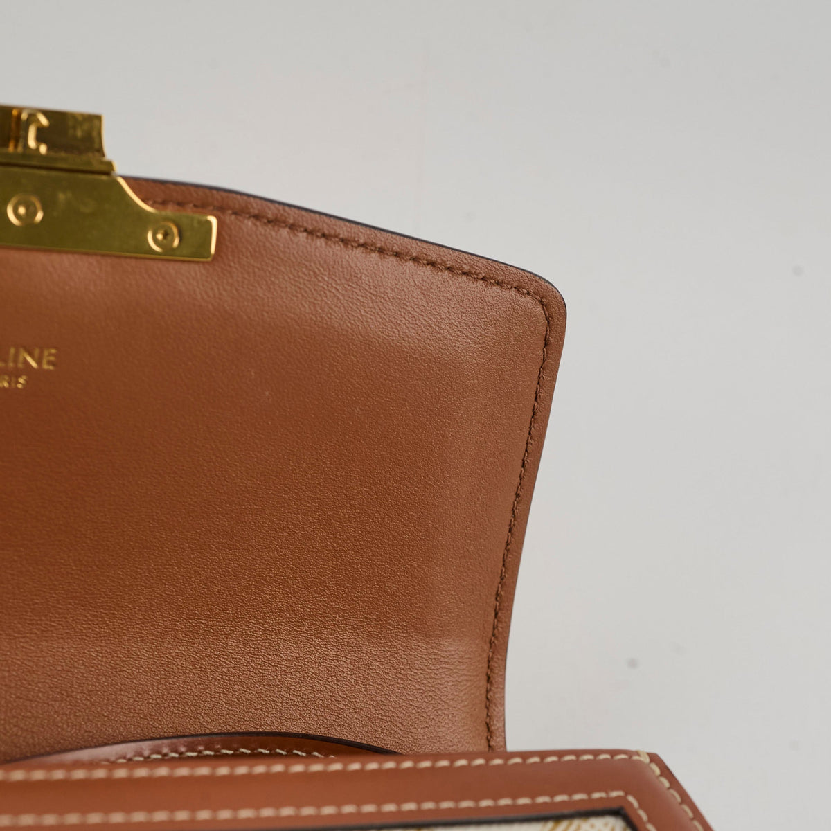 Celine Teen Canvas Triomphe White - photo 6