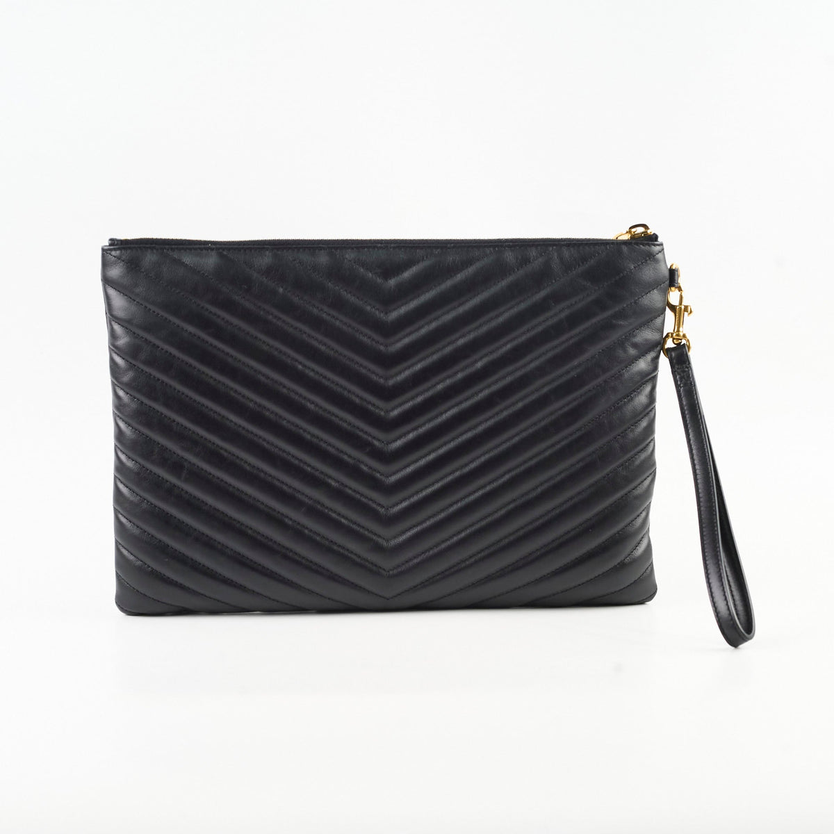 Saint Laurent Cassandre Matelasse Pouch Black - photo 2