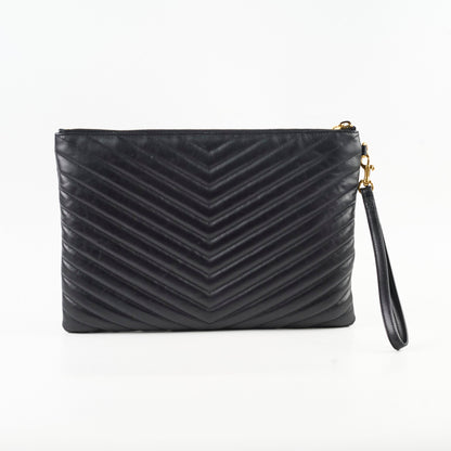 Saint Laurent Cassandre Matelasse Pouch Black - photo 2