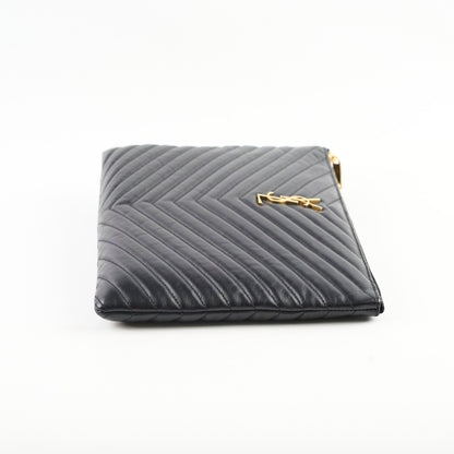 Saint Laurent Cassandre Matelasse Pouch Black - photo 3