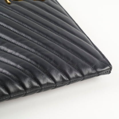 Saint Laurent Cassandre Matelasse Pouch Black - photo 6