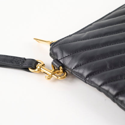 Saint Laurent Cassandre Matelasse Pouch Black - photo 5