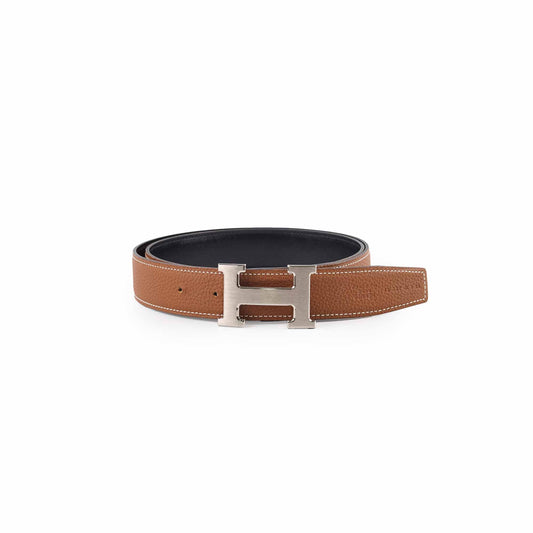 Hermes Constance Reversible Belt Size 95cm Gold/Black - photo 1