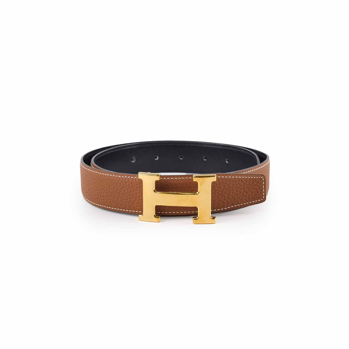 Hermes Constance Reversible Belt Size 80cm Gold/Black - photo 1