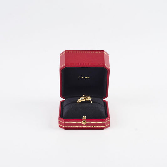 Cartier Panthère Ring Medium Model Size 55 Yellow Gold Onyx - photo 2