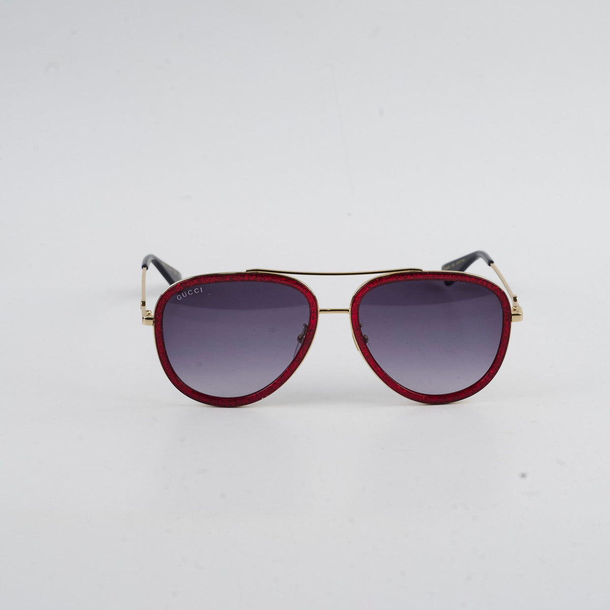 Gucci GG0062S Aviator Glittered Red Sunglasses - photo 3
