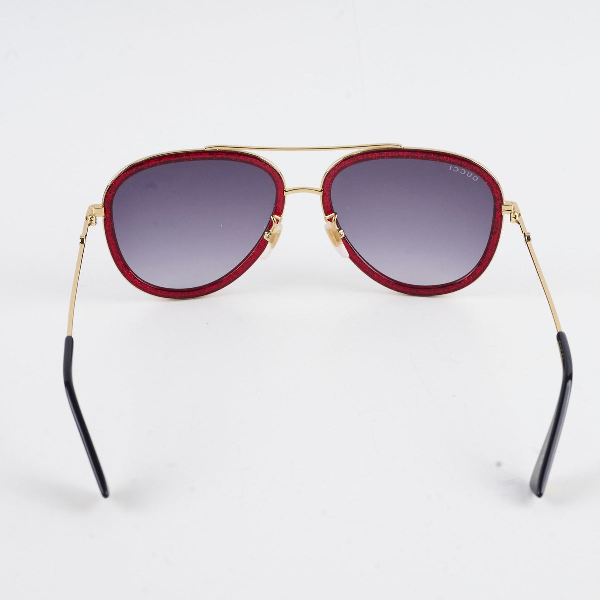 Gucci GG0062S Aviator Glittered Red Sunglasses - photo 2