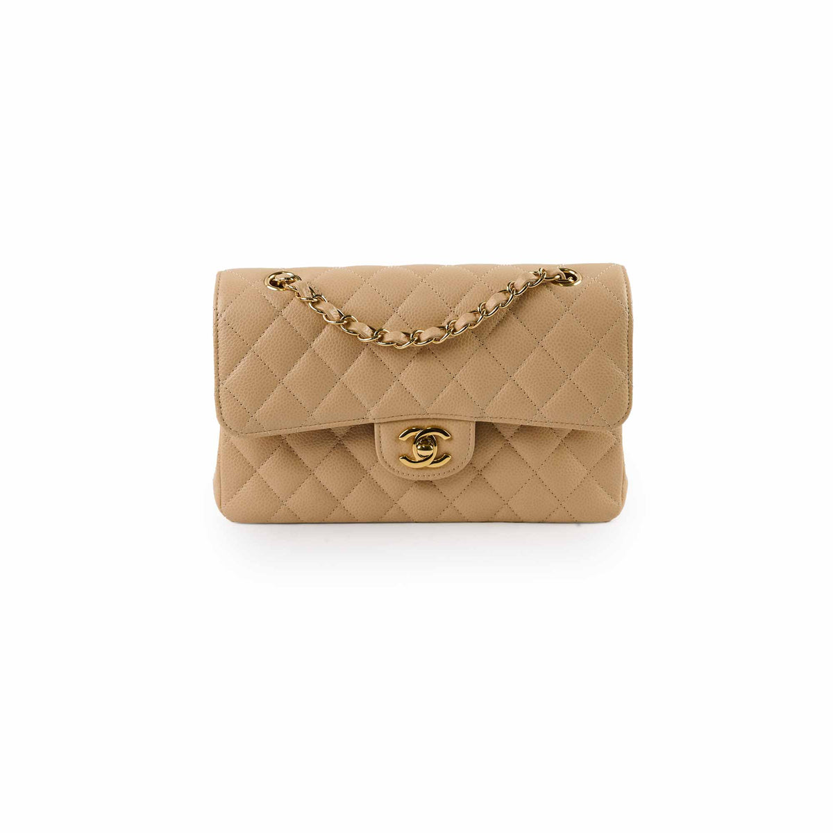Chanel Classic Flap Small Beige Microchipped - photo 1