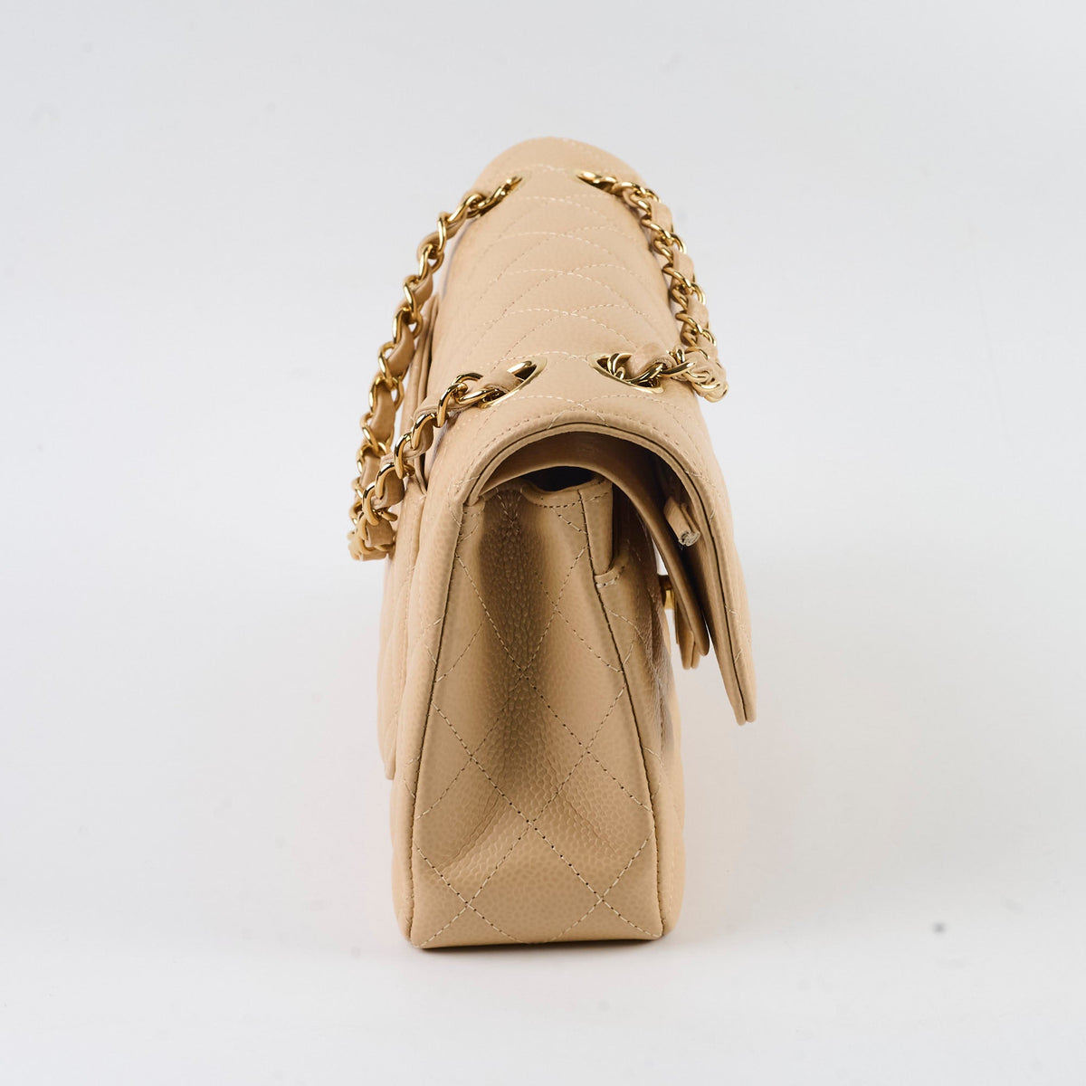 Chanel Classic Flap Small Beige Microchipped - photo 4