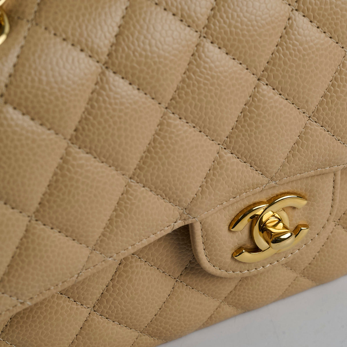 Chanel Classic Flap Small Beige Microchipped - photo 15