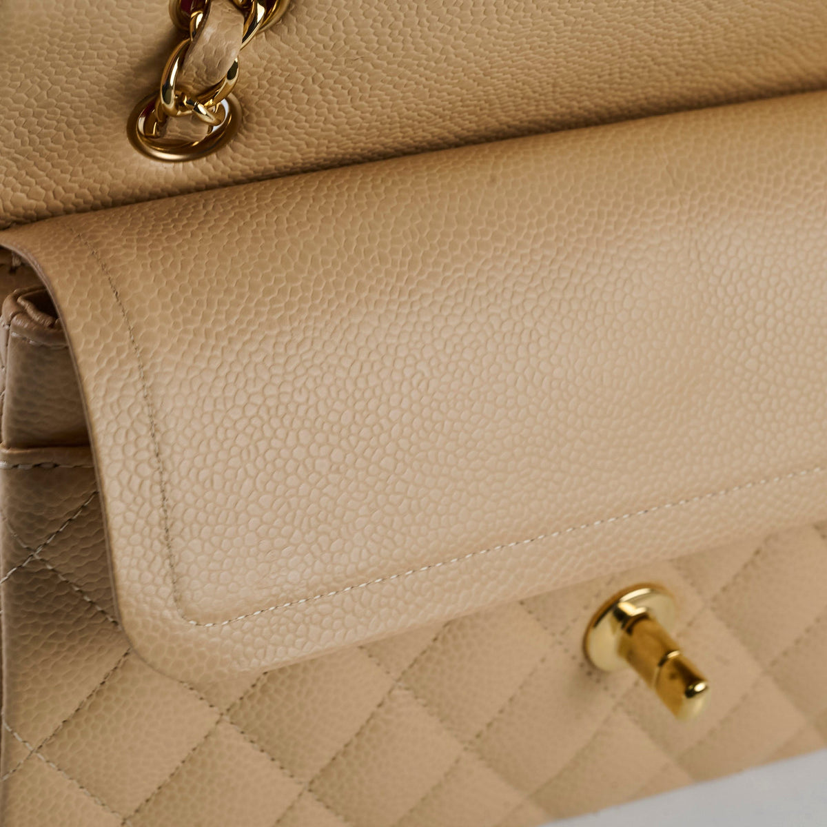 Chanel Classic Flap Small Beige Microchipped - photo 6