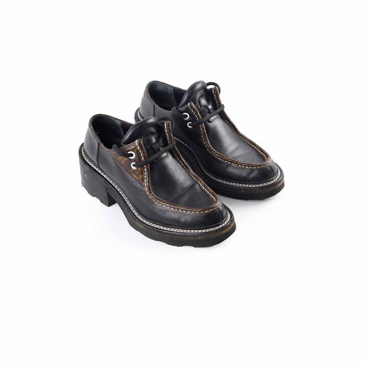Louis Vuitton Beaubourg Platform Derby Shoes Monogram/Black Size 39 - photo 1