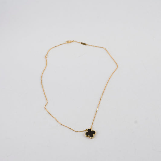 Van Cleef and Arpels Vintage Alhambra Onyx Necklace - photo 2