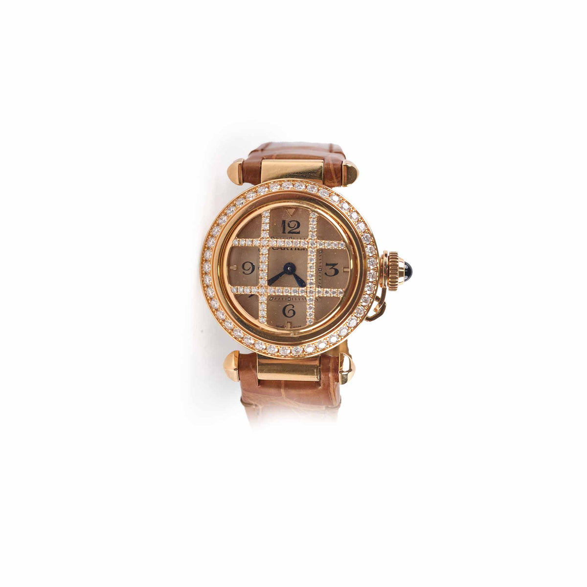 Cartier Pasha De Cartier 30mm Pink Gold with Diamond Quartz Watch - photo 1