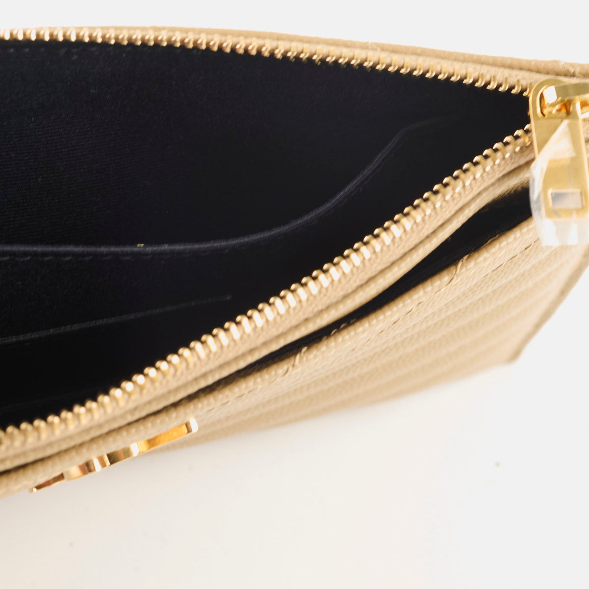 Saint Laurent Bill Pouch Dark Latte GHW - photo 6