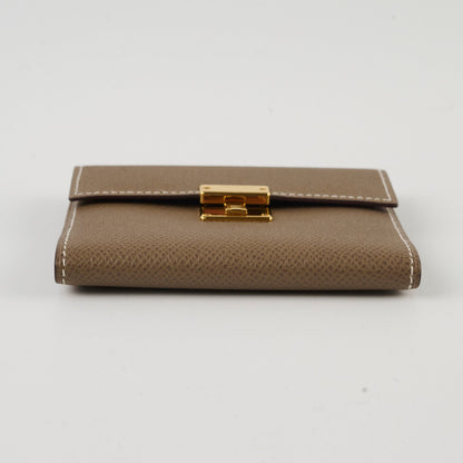 Hermes Clic Card Case Etoupe GHW Epsom - photo 4