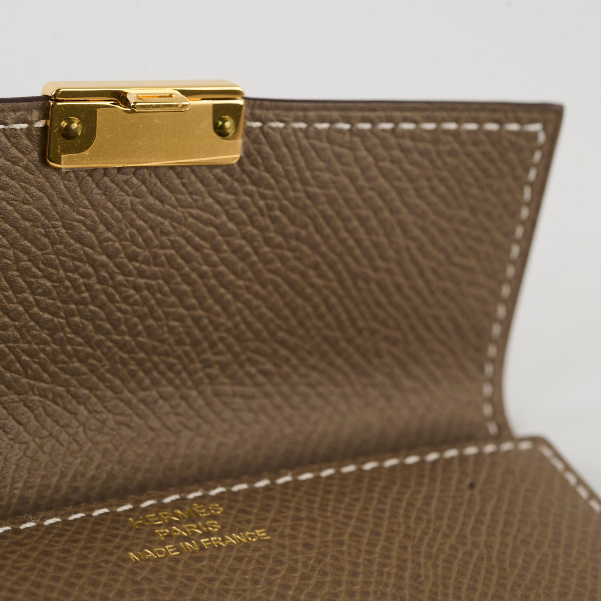 Hermes Clic Card Case Etoupe GHW Epsom - photo 6