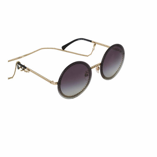 Chanel 4245 Round Gold Chain Sunglasses - photo 1