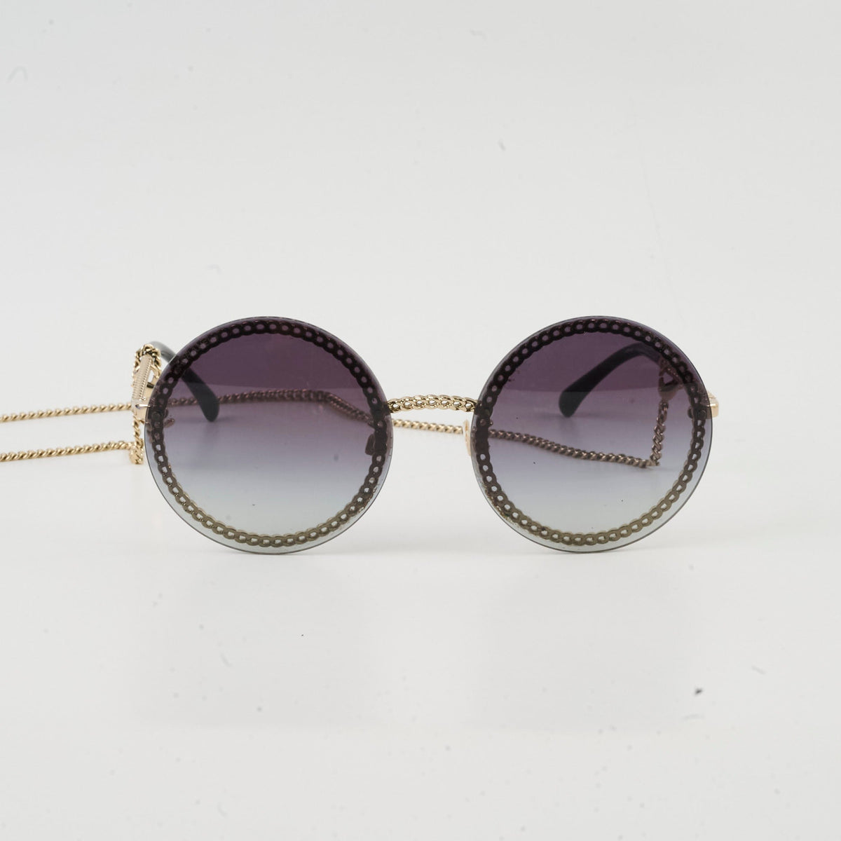 Chanel 4245 Round Gold Chain Sunglasses - photo 2
