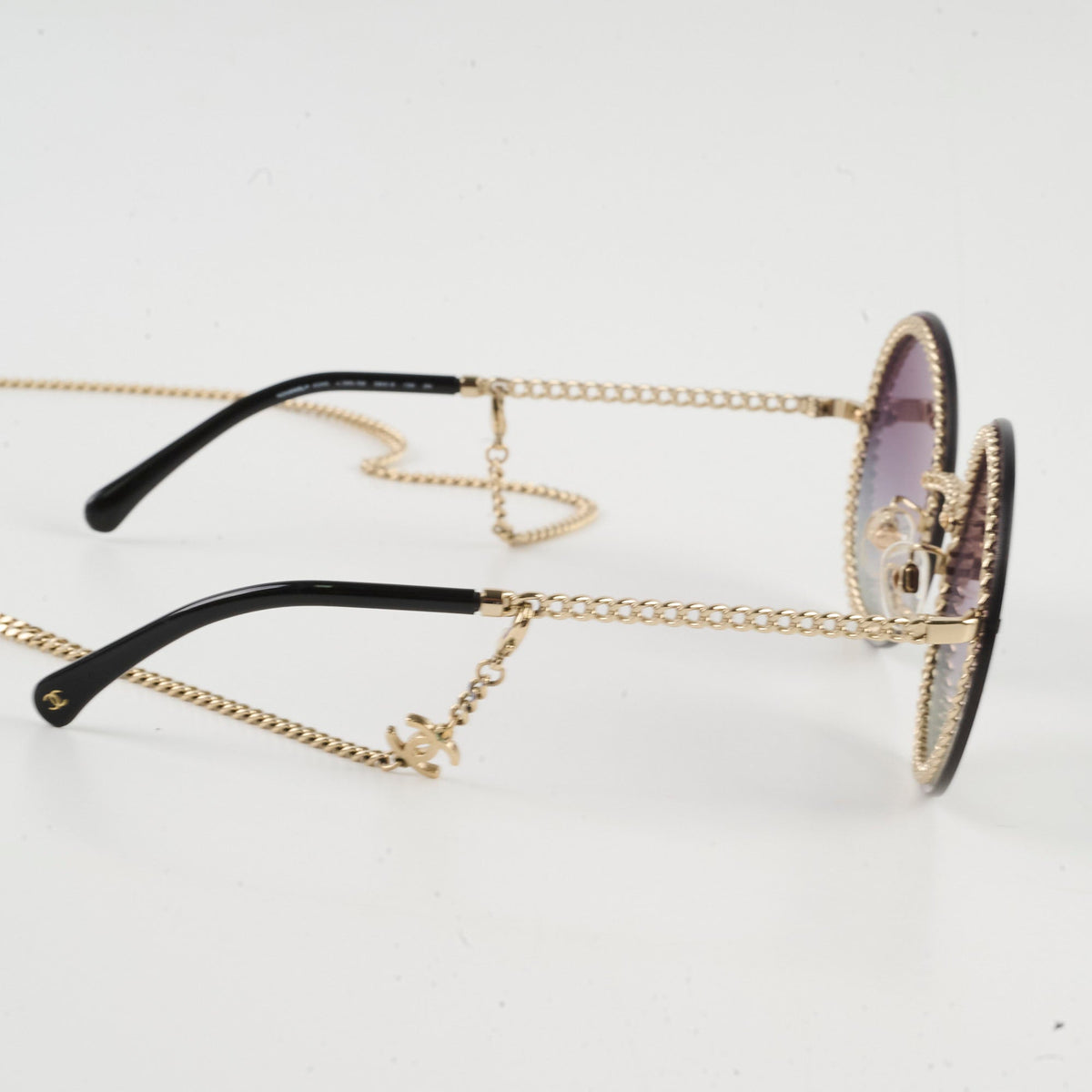 Chanel 4245 Round Gold Chain Sunglasses - photo 3