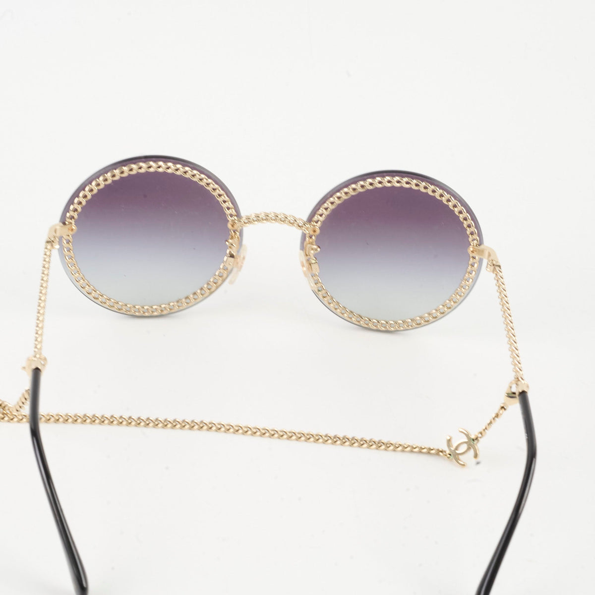 Chanel 4245 Round Gold Chain Sunglasses - photo 4