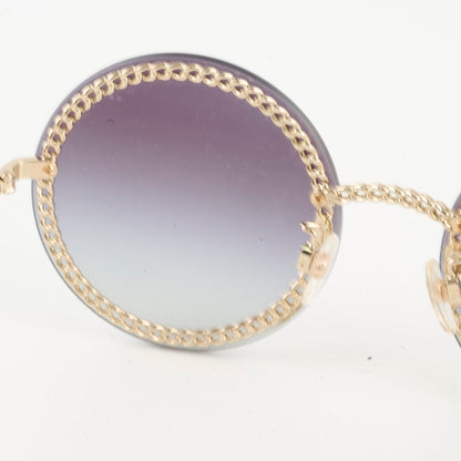 Chanel 4245 Round Gold Chain Sunglasses - photo 5