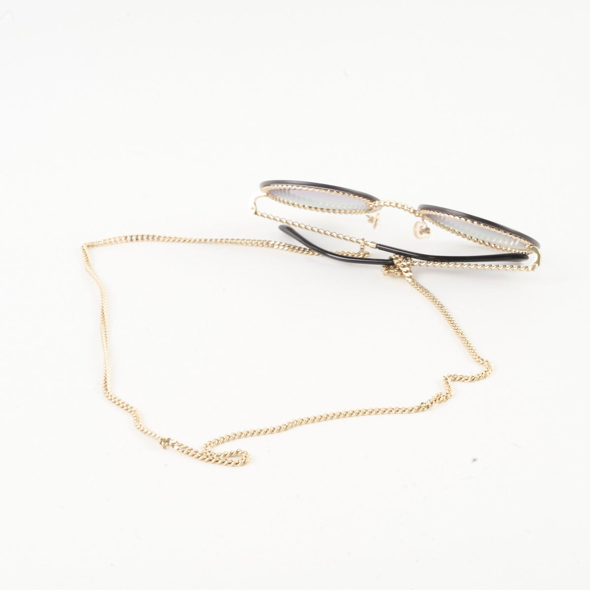 Chanel 4245 Round Gold Chain Sunglasses - photo 7