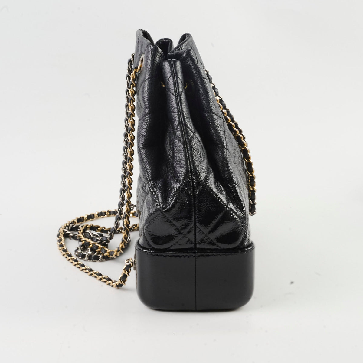 Chanel Gabrielle Black Leather/Patent Backpack - photo 3