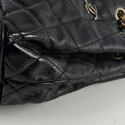 Chanel Gabrielle Black Leather/Patent Backpack - photo 6