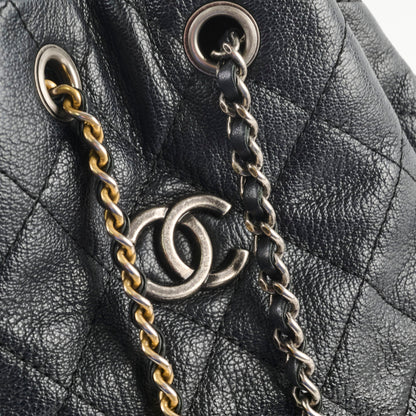 Chanel Gabrielle Black Leather/Patent Backpack - photo 7