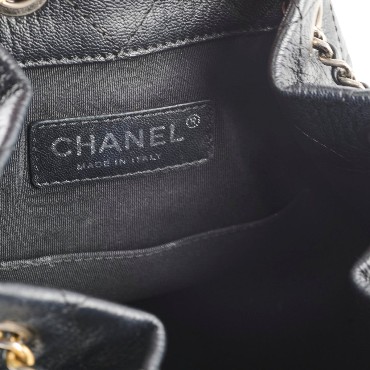Chanel Gabrielle Black Leather/Patent Backpack - photo 8