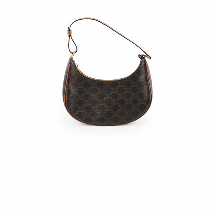 Celine Ava Triomphe Brown Shoulder Bag - photo 1