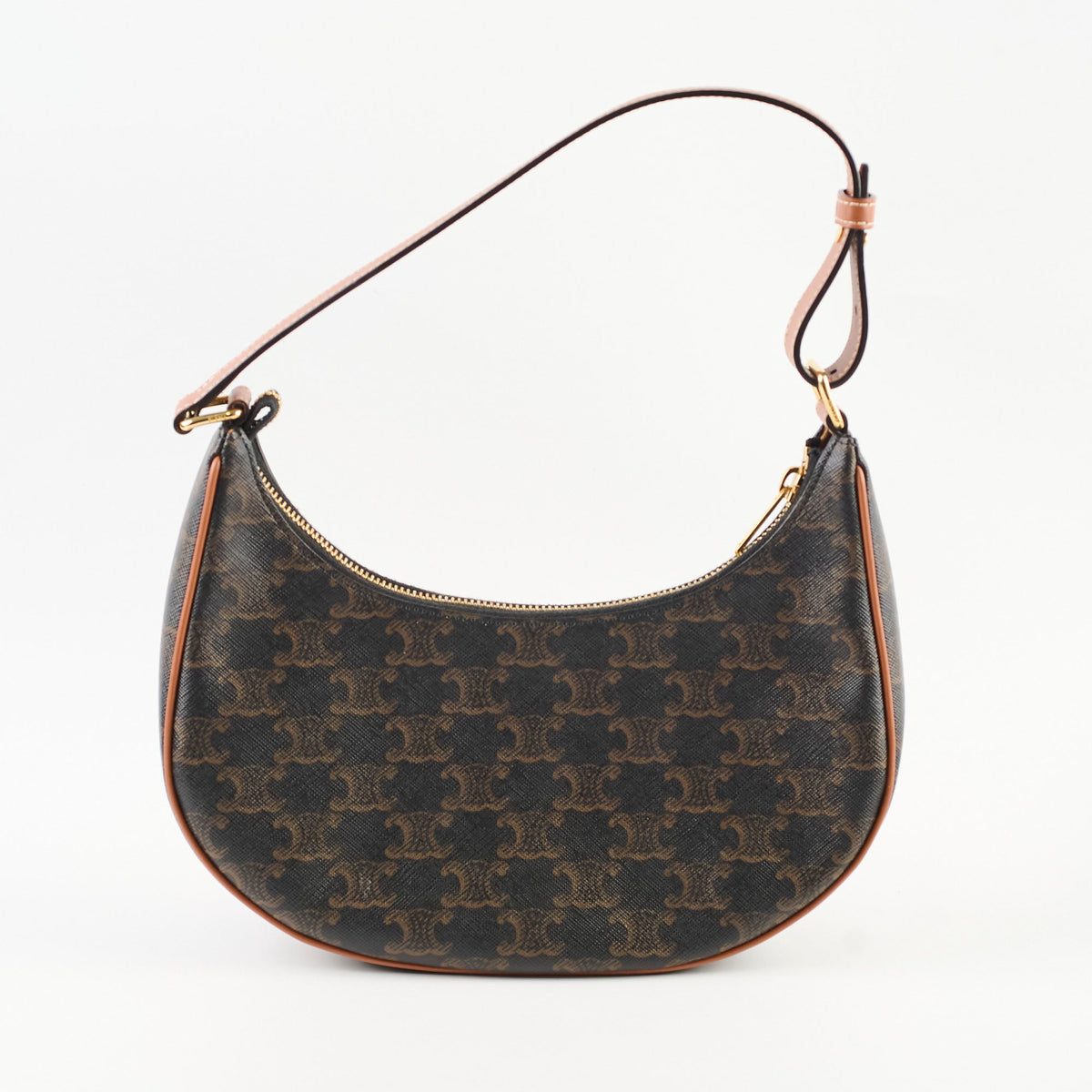 Celine Ava Triomphe Brown Shoulder Bag - photo 2