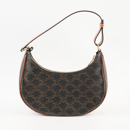 Celine Ava Triomphe Brown Shoulder Bag - photo 2