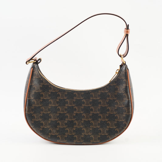 Celine Ava Triomphe Brown Shoulder Bag - photo 2