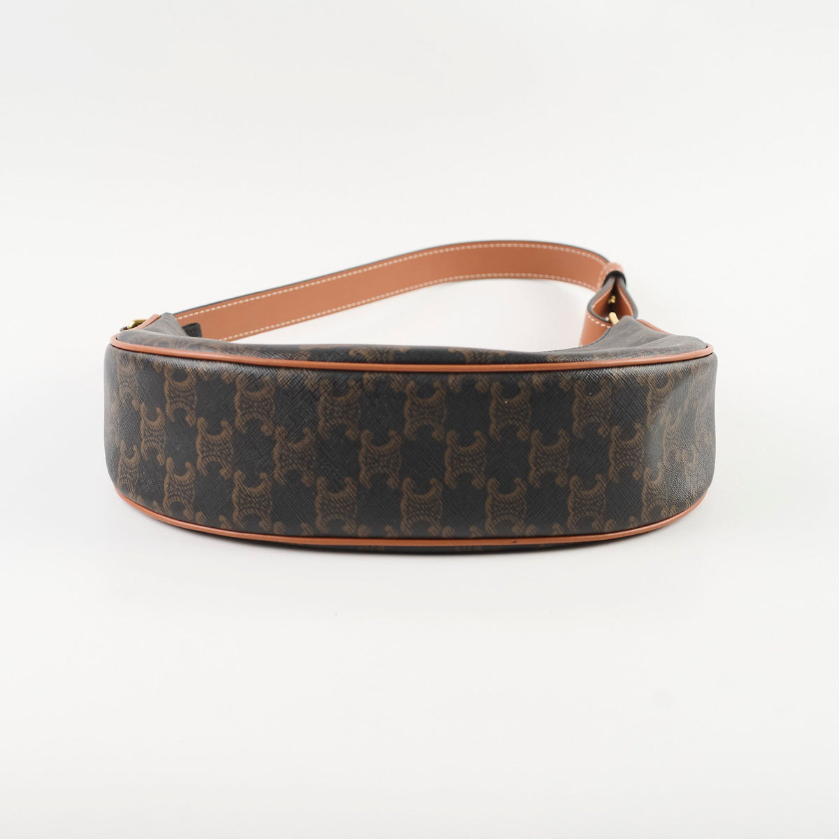 Celine Ava Triomphe Brown Shoulder Bag - photo 3