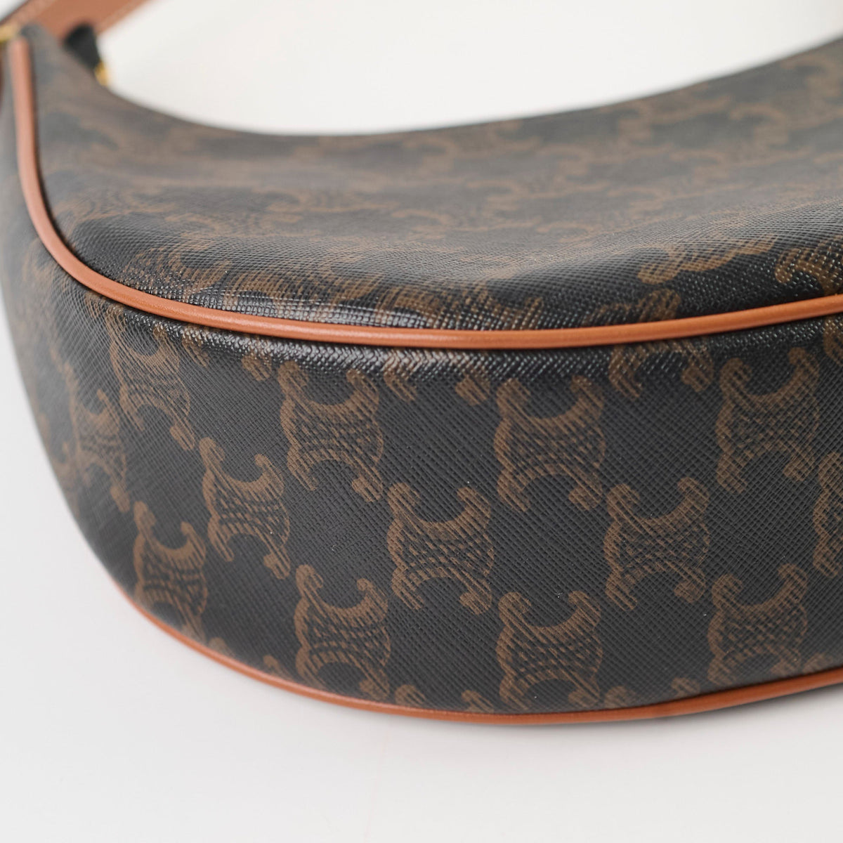 Celine Ava Triomphe Brown Shoulder Bag - photo 9