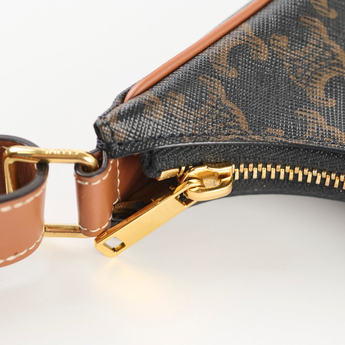Celine Ava Triomphe Brown Shoulder Bag - photo 6