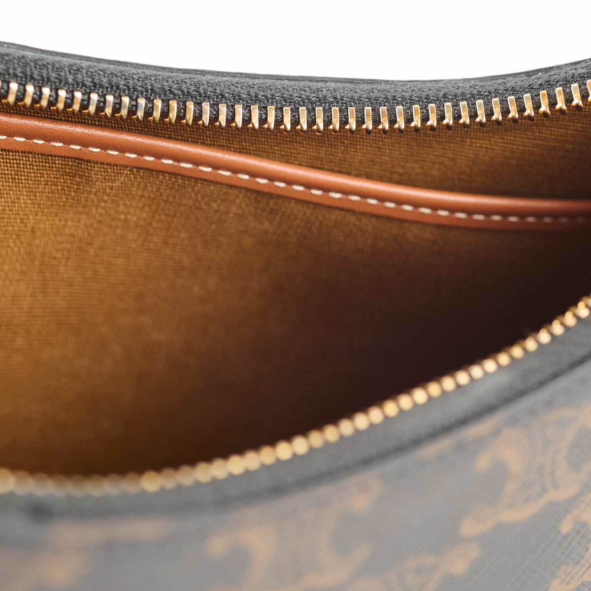 Celine Ava Triomphe Brown Shoulder Bag - photo 8