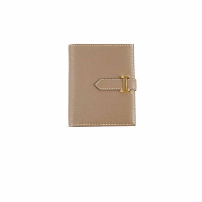 Hermes Bearn Compact Wallet Etoupe - U Stamp - photo 1