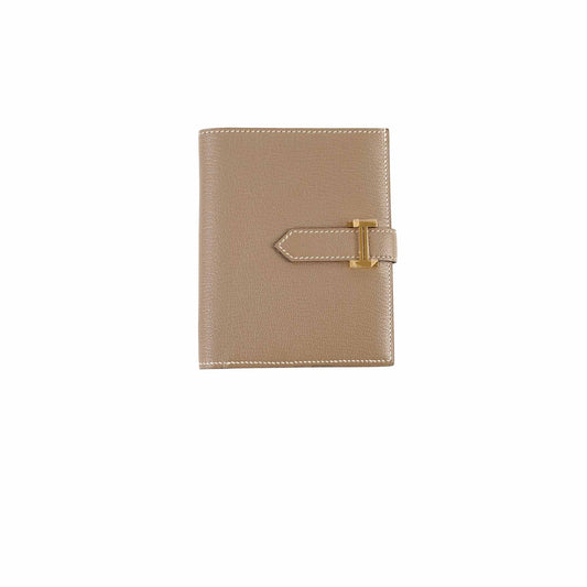 Hermes Bearn Compact Wallet Etoupe - U Stamp - photo 1