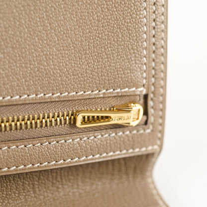 Hermes Bearn Compact Wallet Etoupe - U Stamp - photo 8