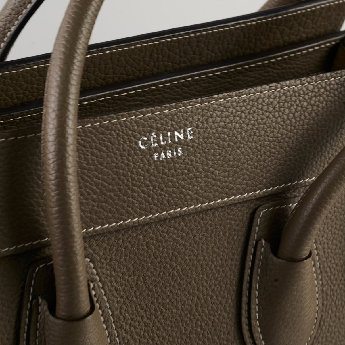 Celine Micro Luggage in Souris - photo 5