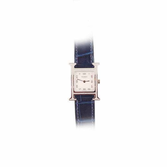 Hermes Heure H Watch Blue Mother of Pearl Watch - photo 1